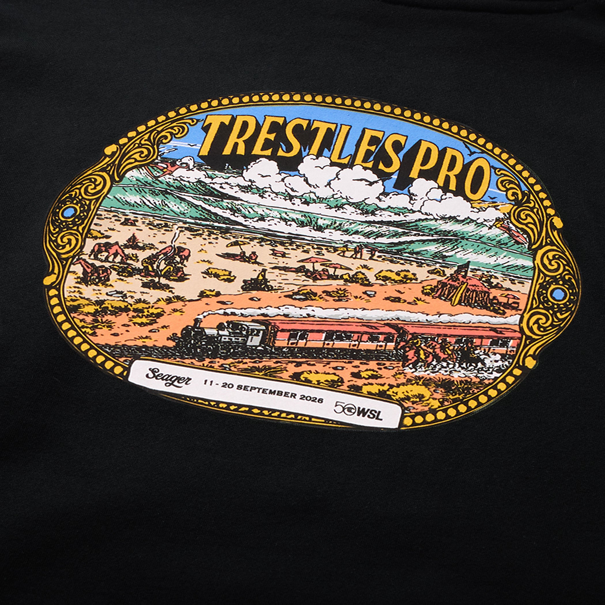 Seager x WSL Trestles Pro Hoodie Black