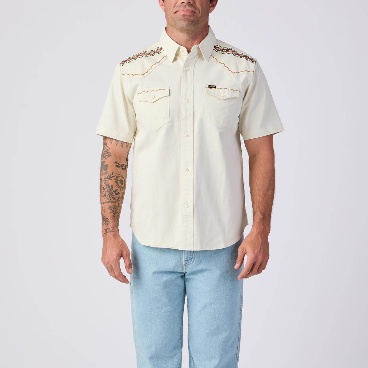 Amarillo S/S Shirt White Wash – Seager Co.