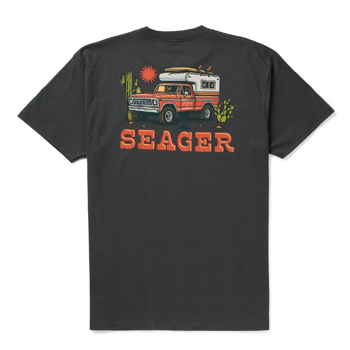 Baja Tee Vintage Black – Seager Co.