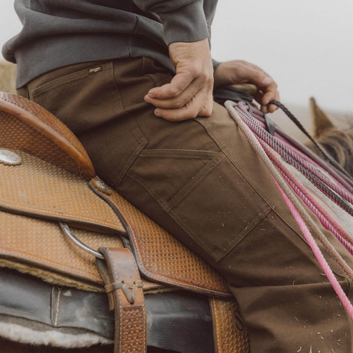 BOGEN RABBIT PANT ブラウン Mサイズ Bison Canvas Pant Tobacco – Seager Co.