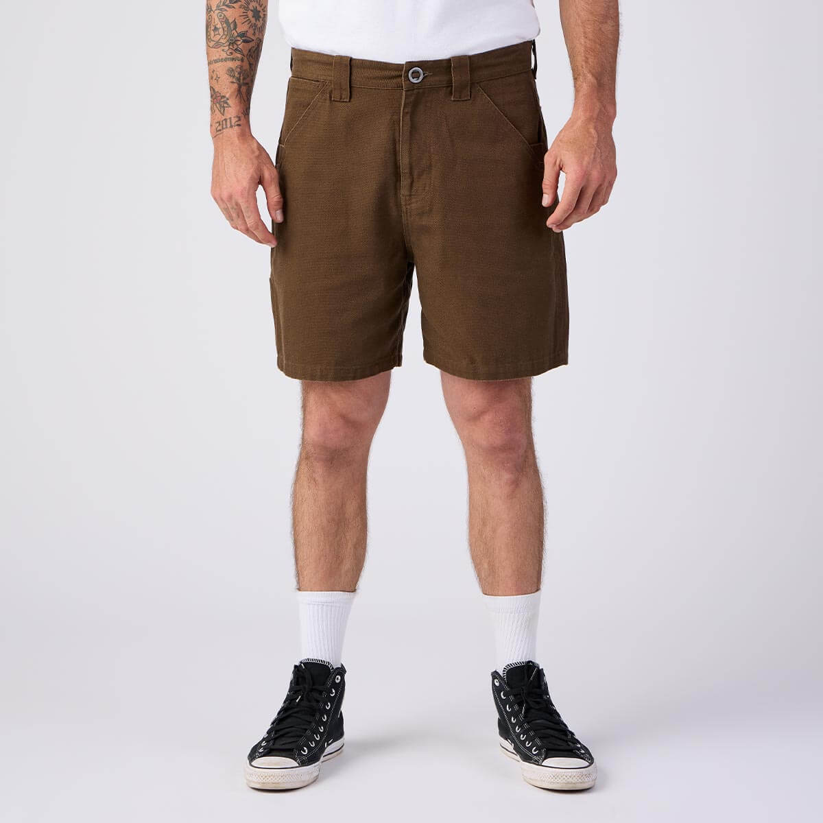 Bison Canvas Short Tobacco – Seager Co.