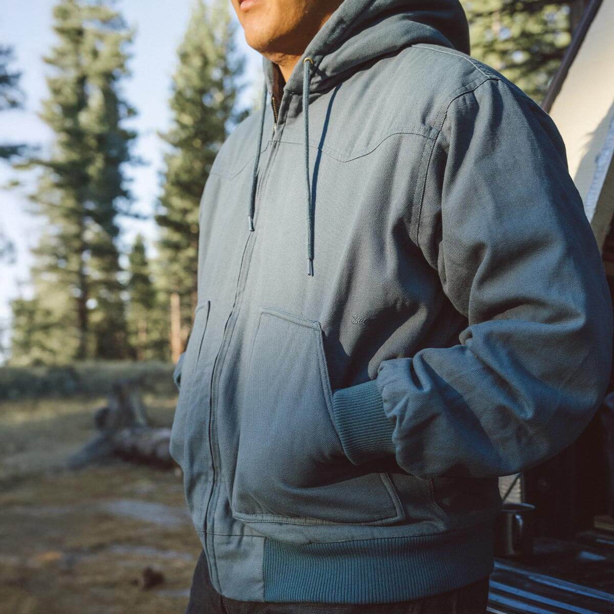 Bison Insulated Jacket Stormy Blue – Seager Co.