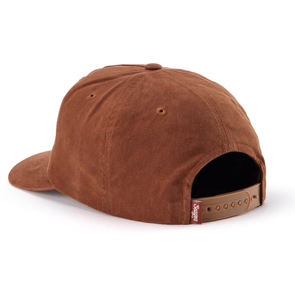 Bison Waxed Snapback Brown
