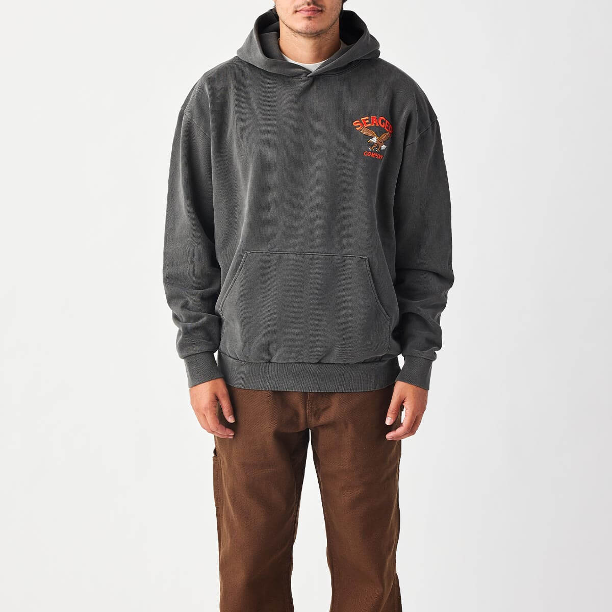 Bradley Premium Hoodie Pigment Black – Seager Co.
