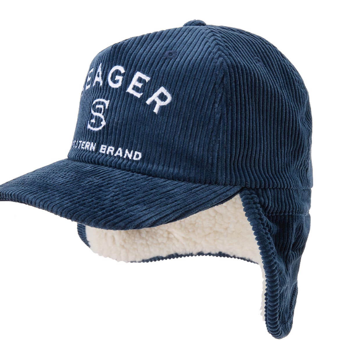 Branded Corduroy Flapjack Blue