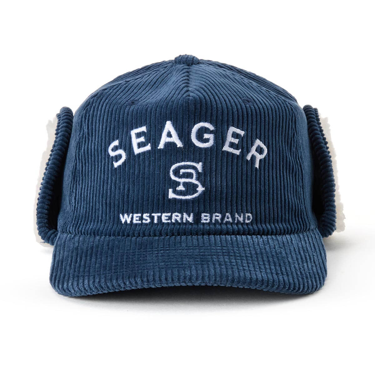 Branded Corduroy Flapjack Blue