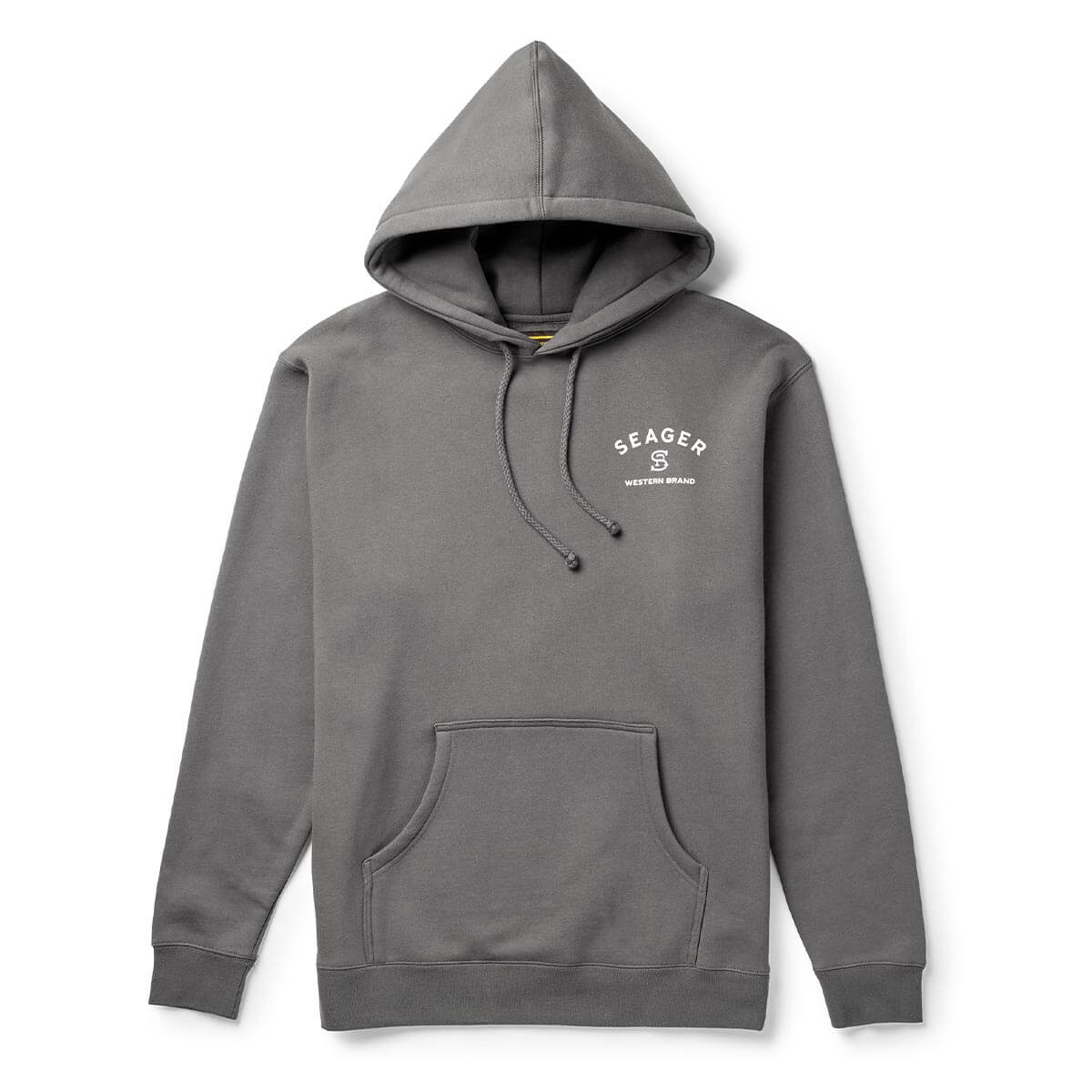 Branded Mid-Weight Hoodie Charcoal