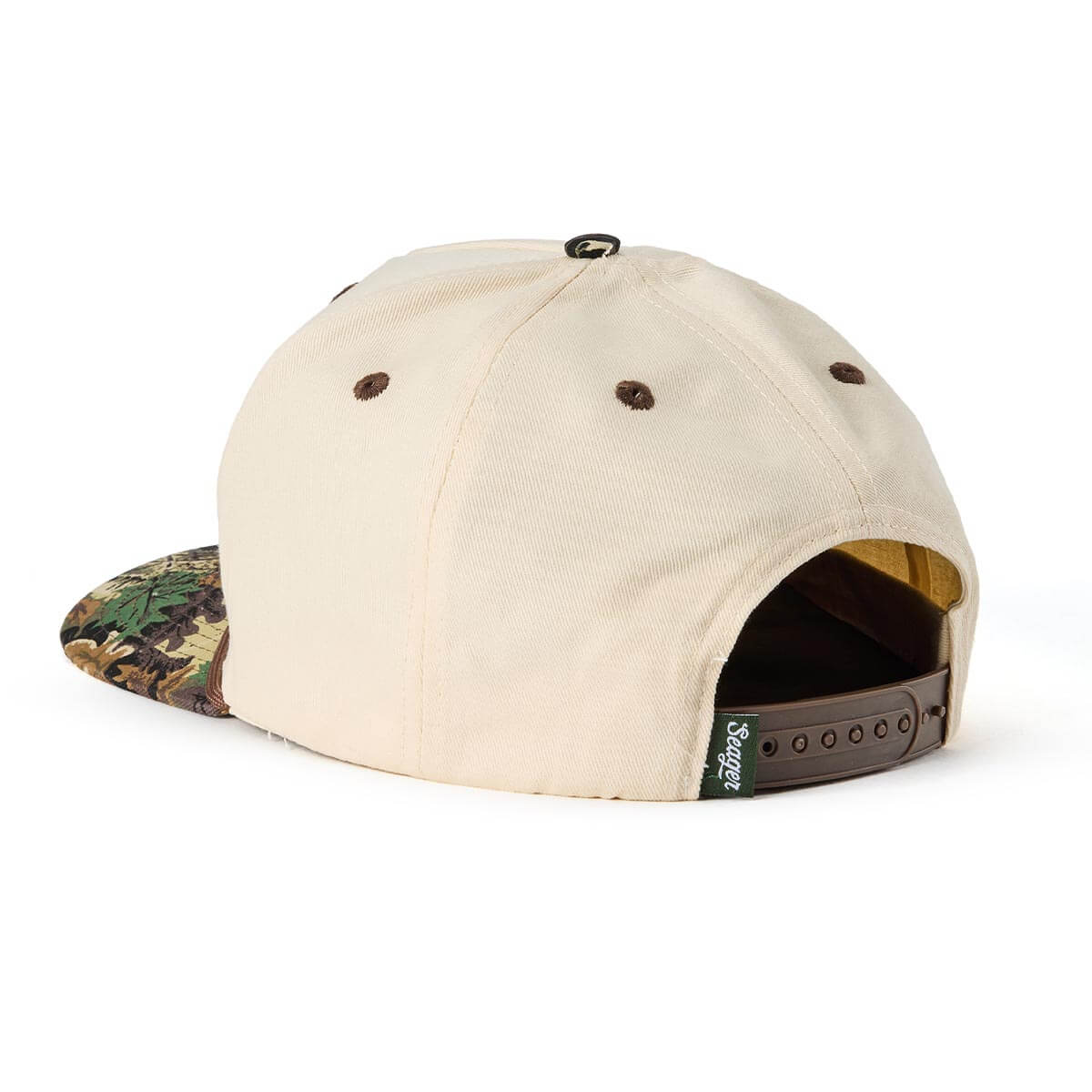 Branded Snapback Cream/Camo
