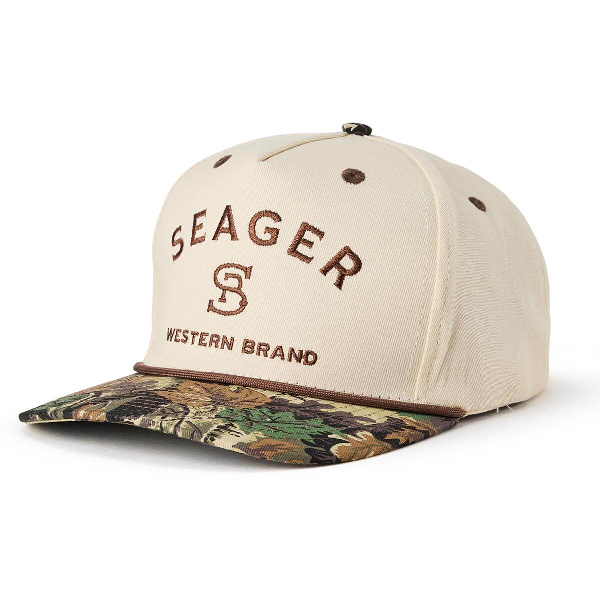 Branded Snapback Cream/Camo