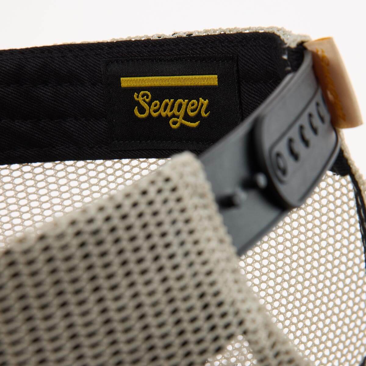 Branded Trucker Snapback Black/White