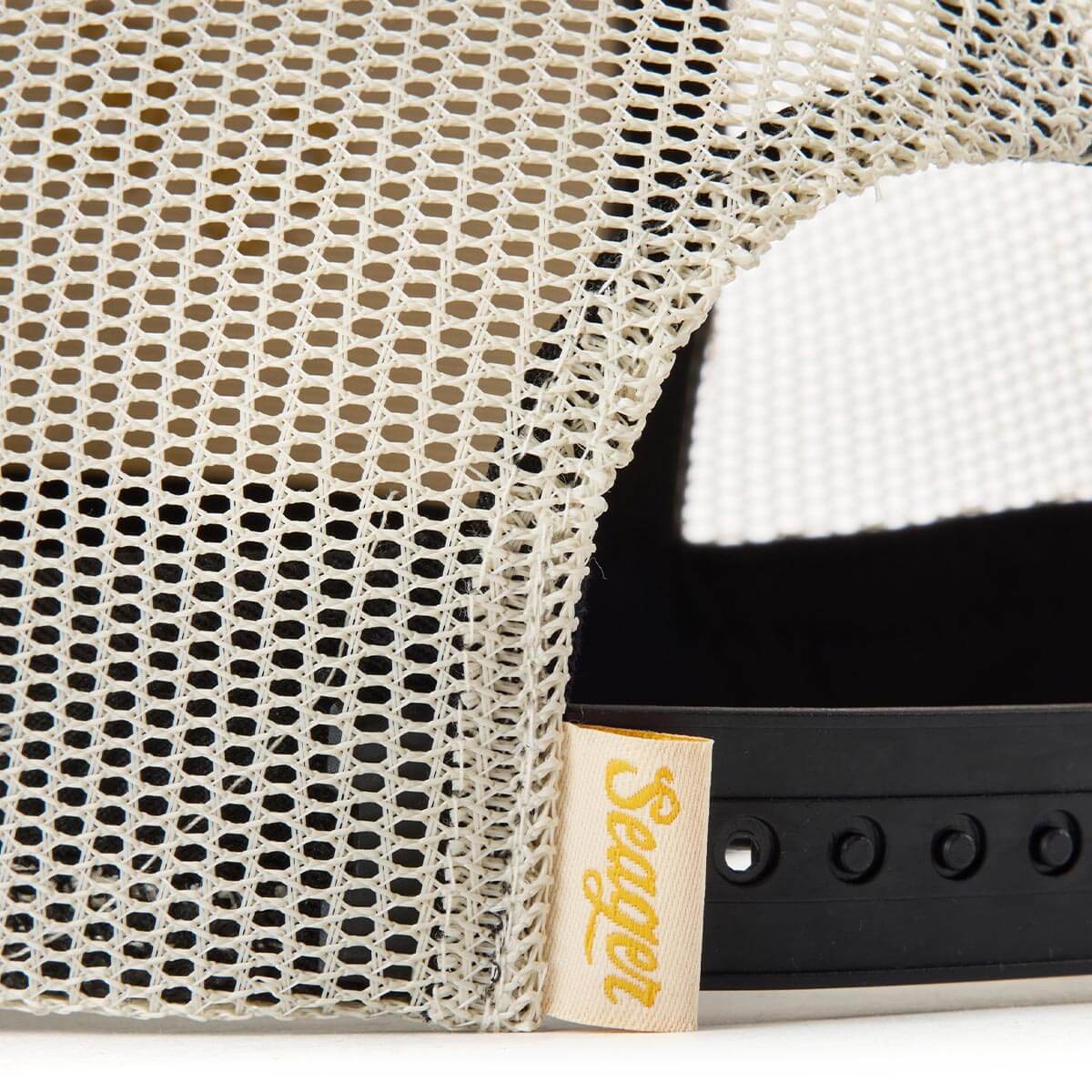 Branded Trucker Snapback Black/White