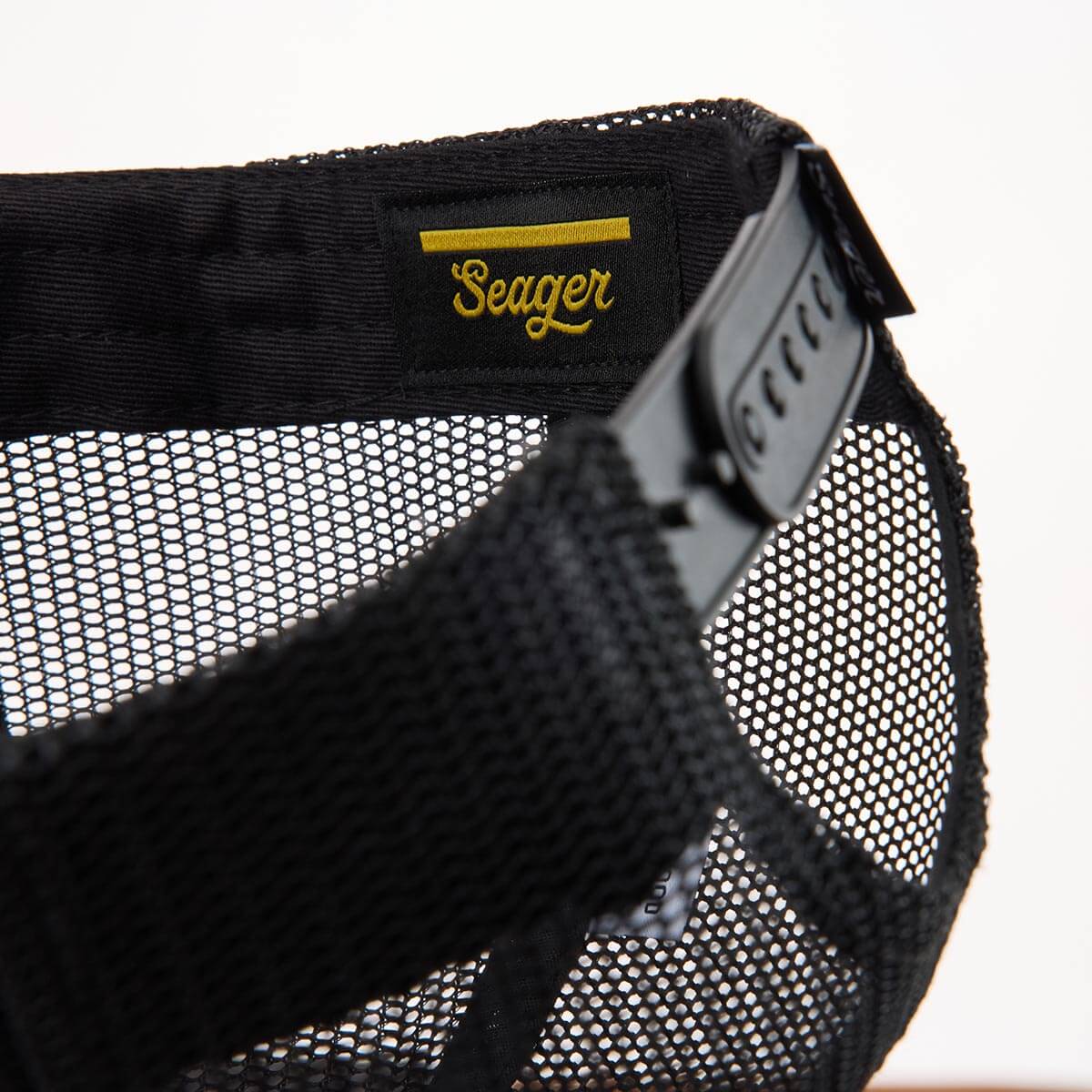 Branded Trucker Snapback Black