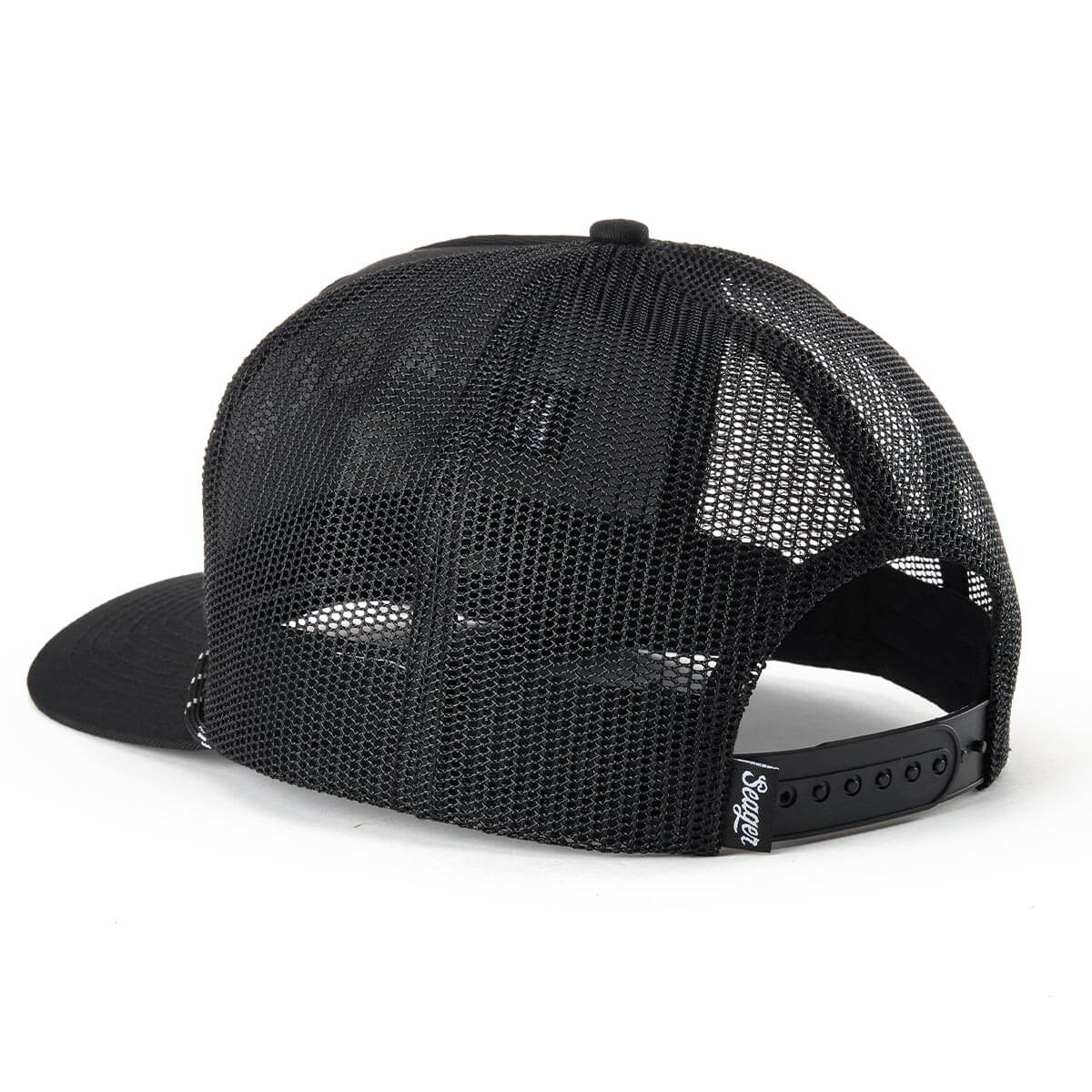 Branded Trucker Snapback Black