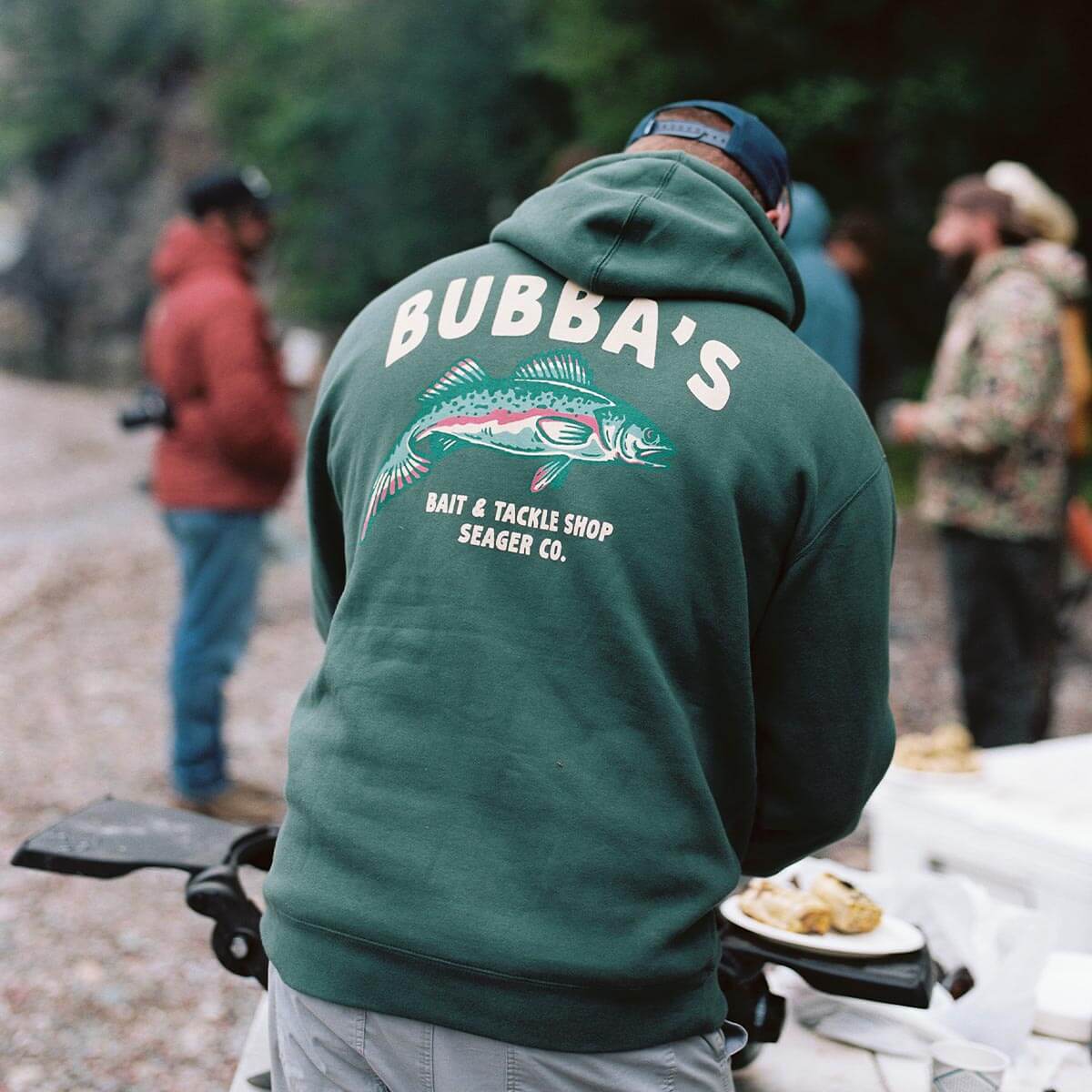 Bubba's Mid-Weight Hoodie Forest Green