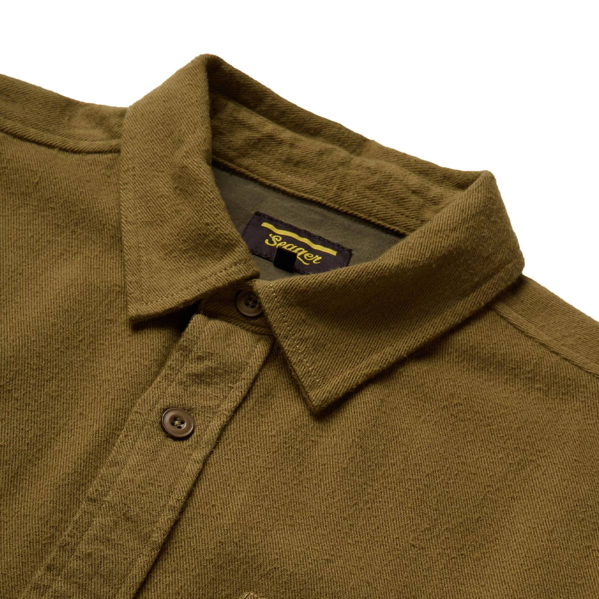 Calico Flannel Brown Olive
