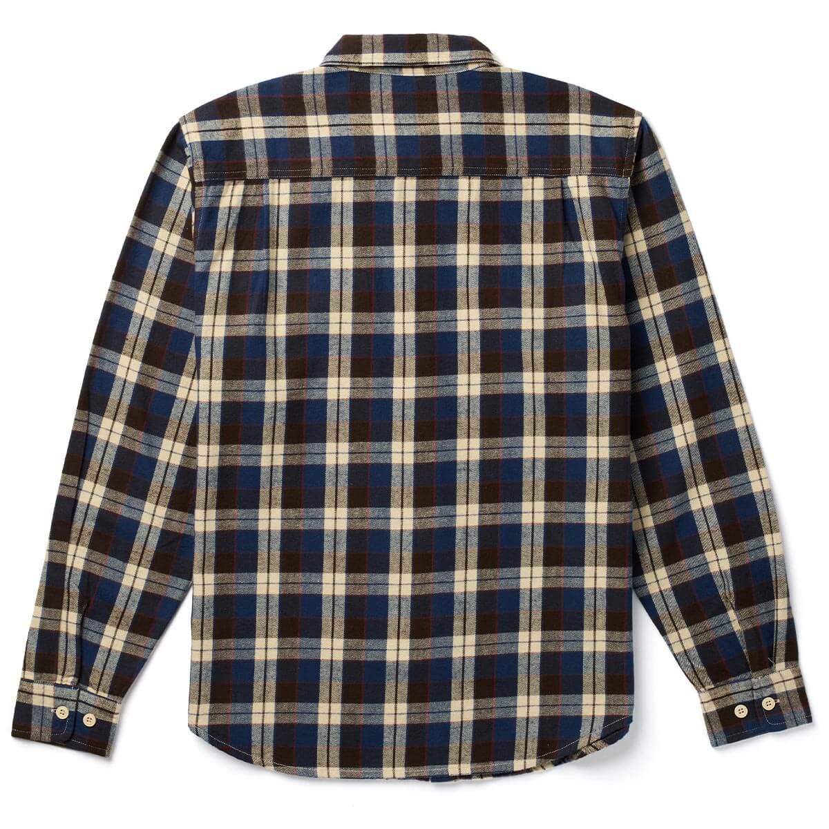 Calico Flannel Navy/Aged Brown