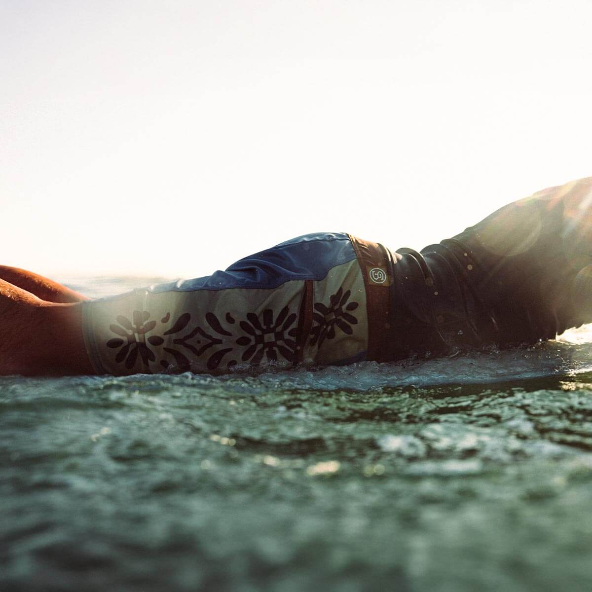 Capo Panel Boardshort Faded Denim