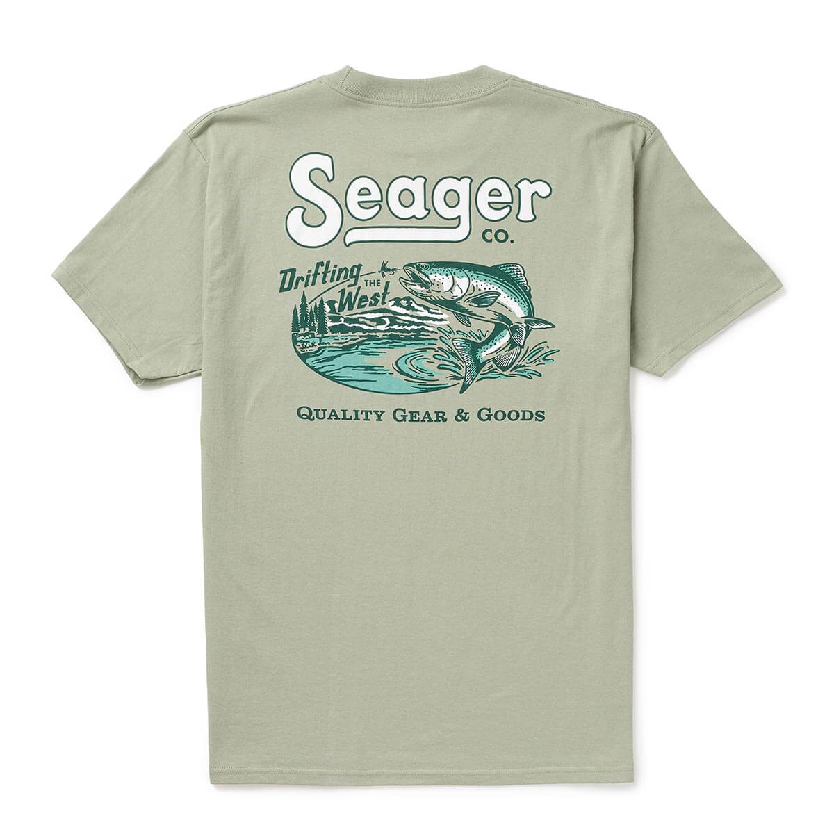 Drifting The West Tee Desert Green