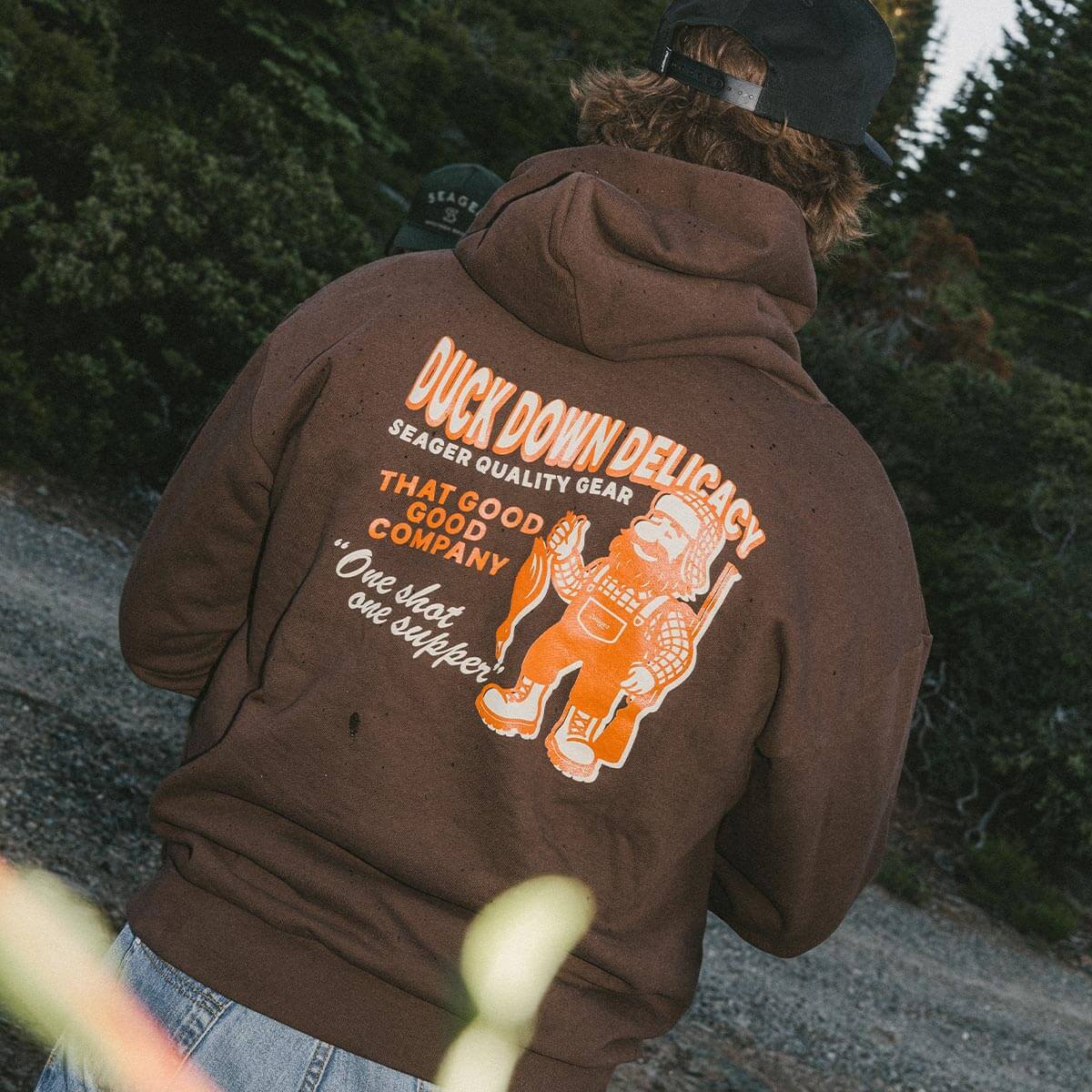 Duck Down Delicacy Hoodie Brown