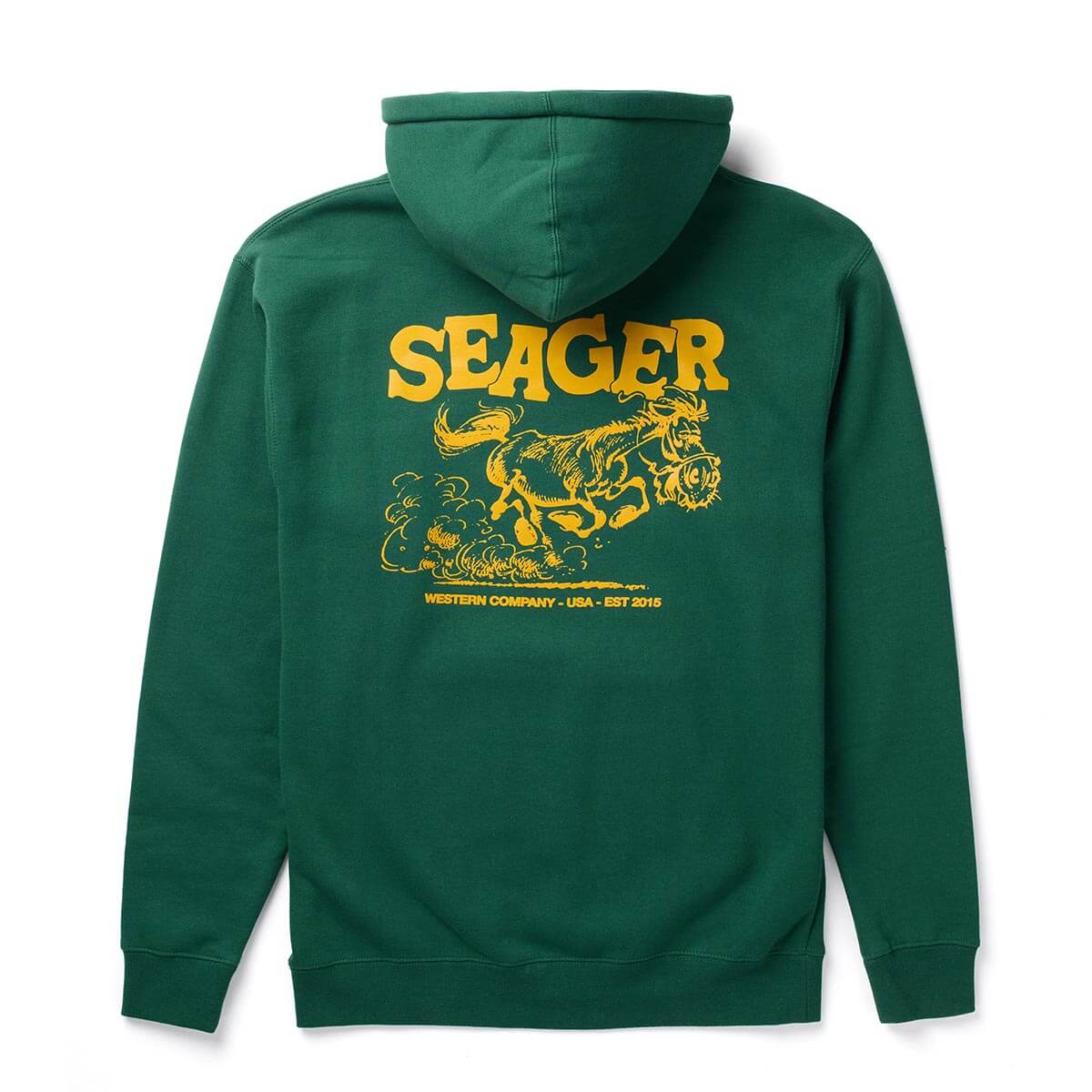 Horse Fried Hoodie Forest Green