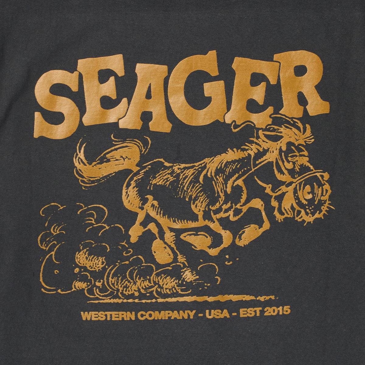 Horse Fried Tee Vintage Black