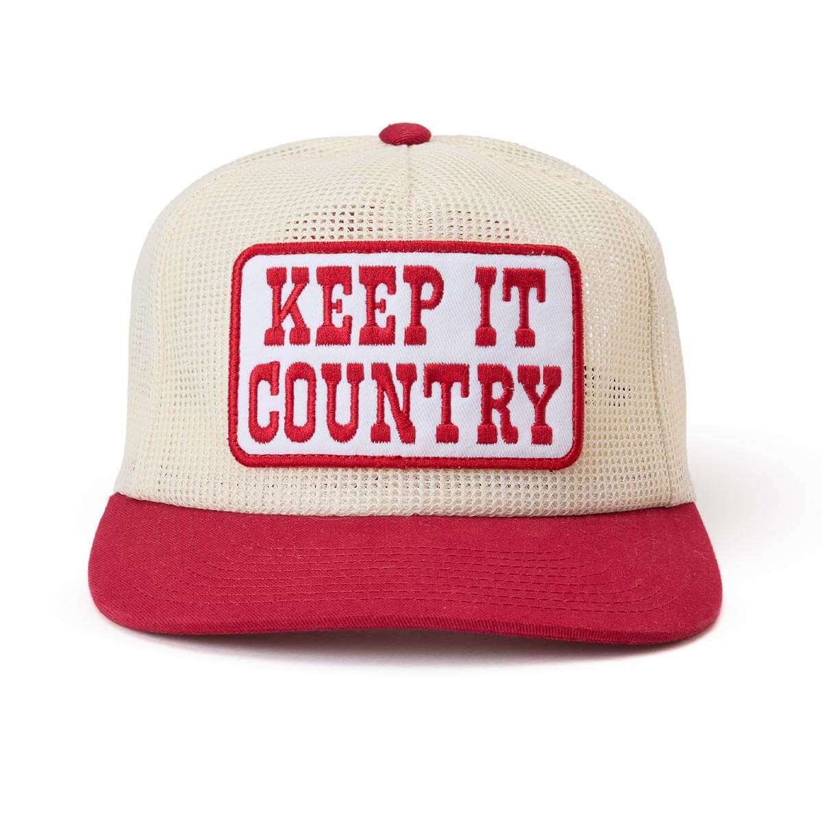 Keep It Country All-Mesh Trucker Snapback Cream/Red