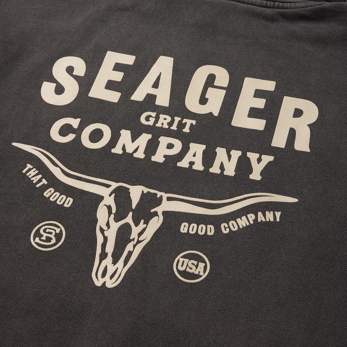 Longhorn Premium Hoodie Pigment Black