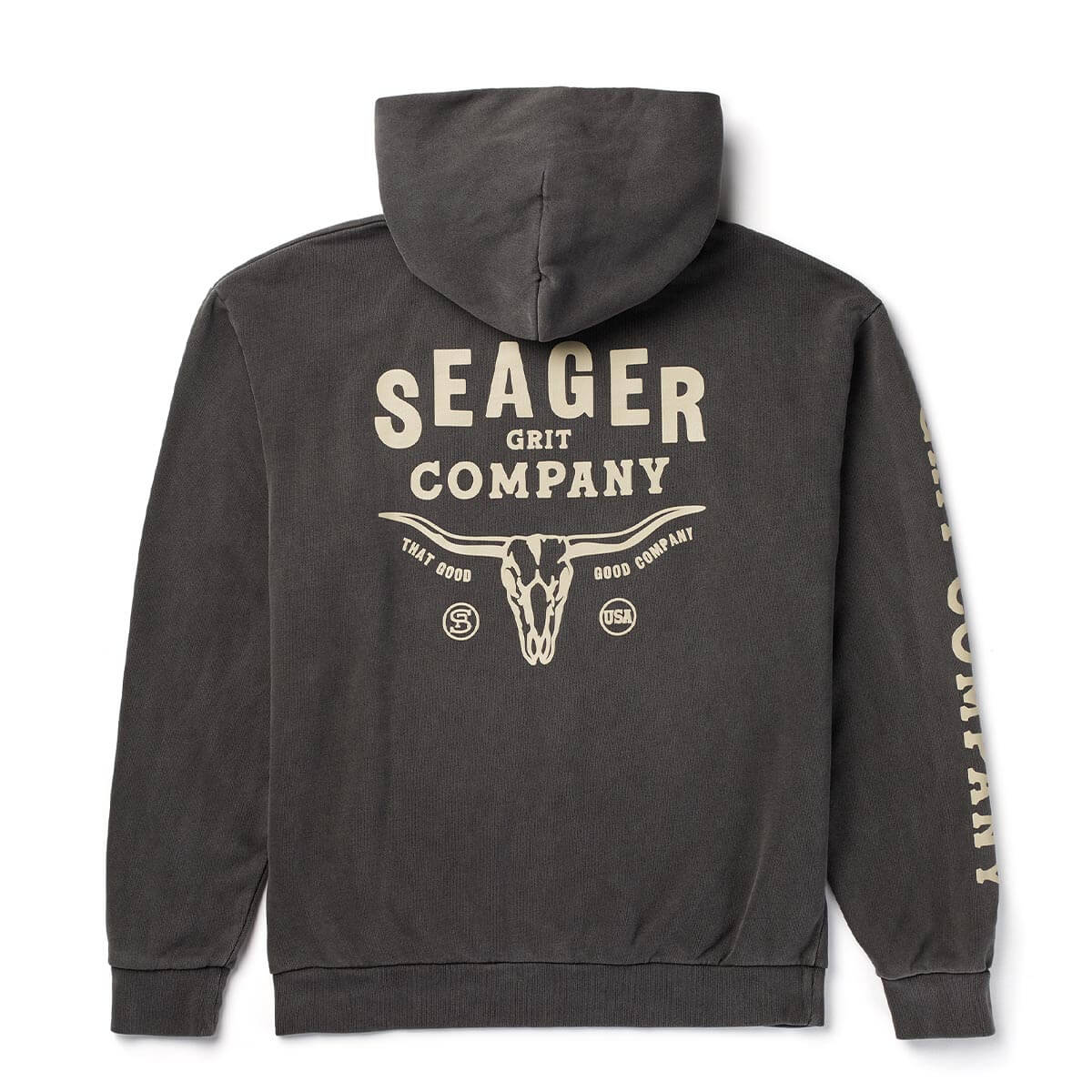 Longhorn Premium Hoodie Pigment Black