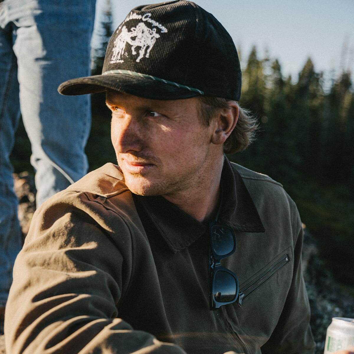 Los Rios Corduroy Snapback Black