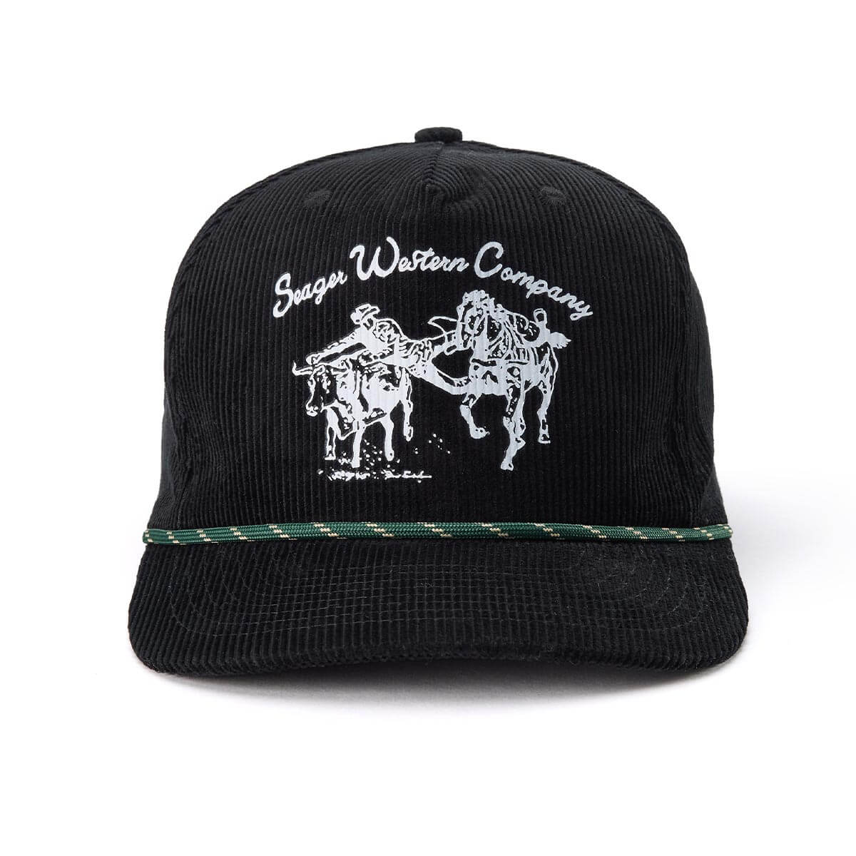 Los Rios Corduroy Snapback Black