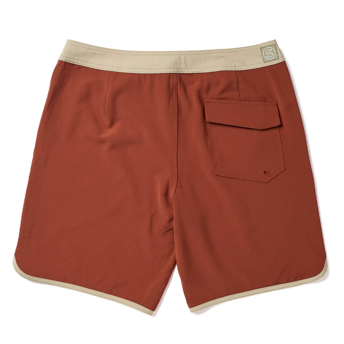 Microdose Scallop Boardshort Red Clay