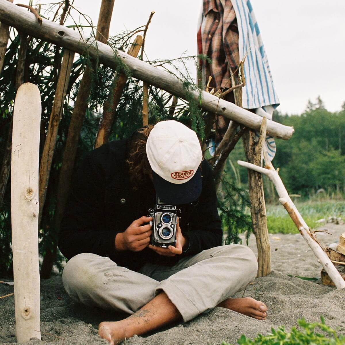 Old Town Snapback White/Navy