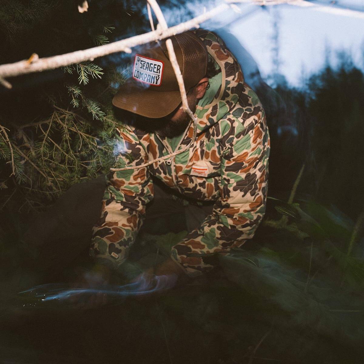 Pocket Creep Trucker Snapback Brown