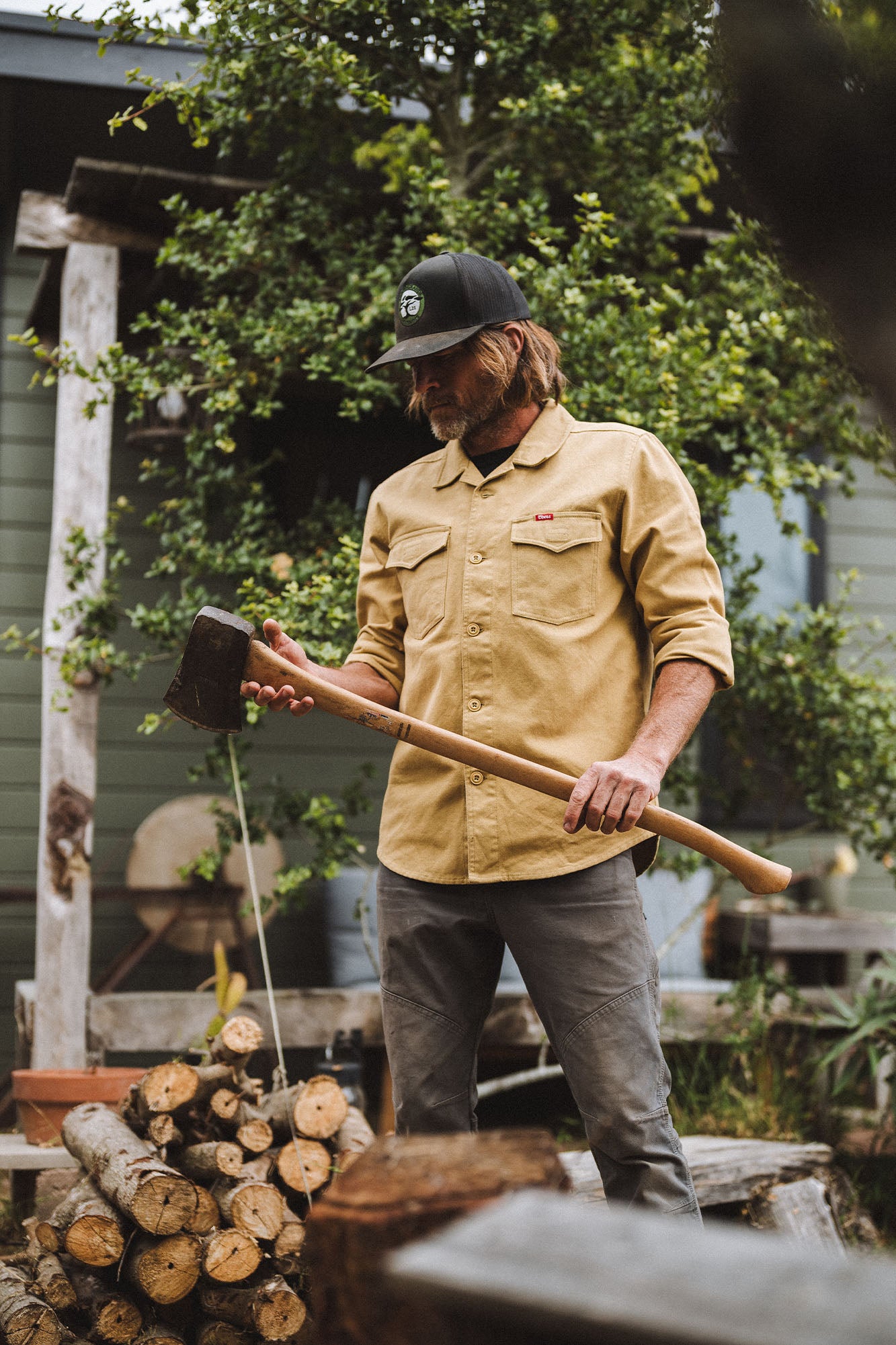 Seager x Coors Banquet Wildland Overshirt Coyote Brown