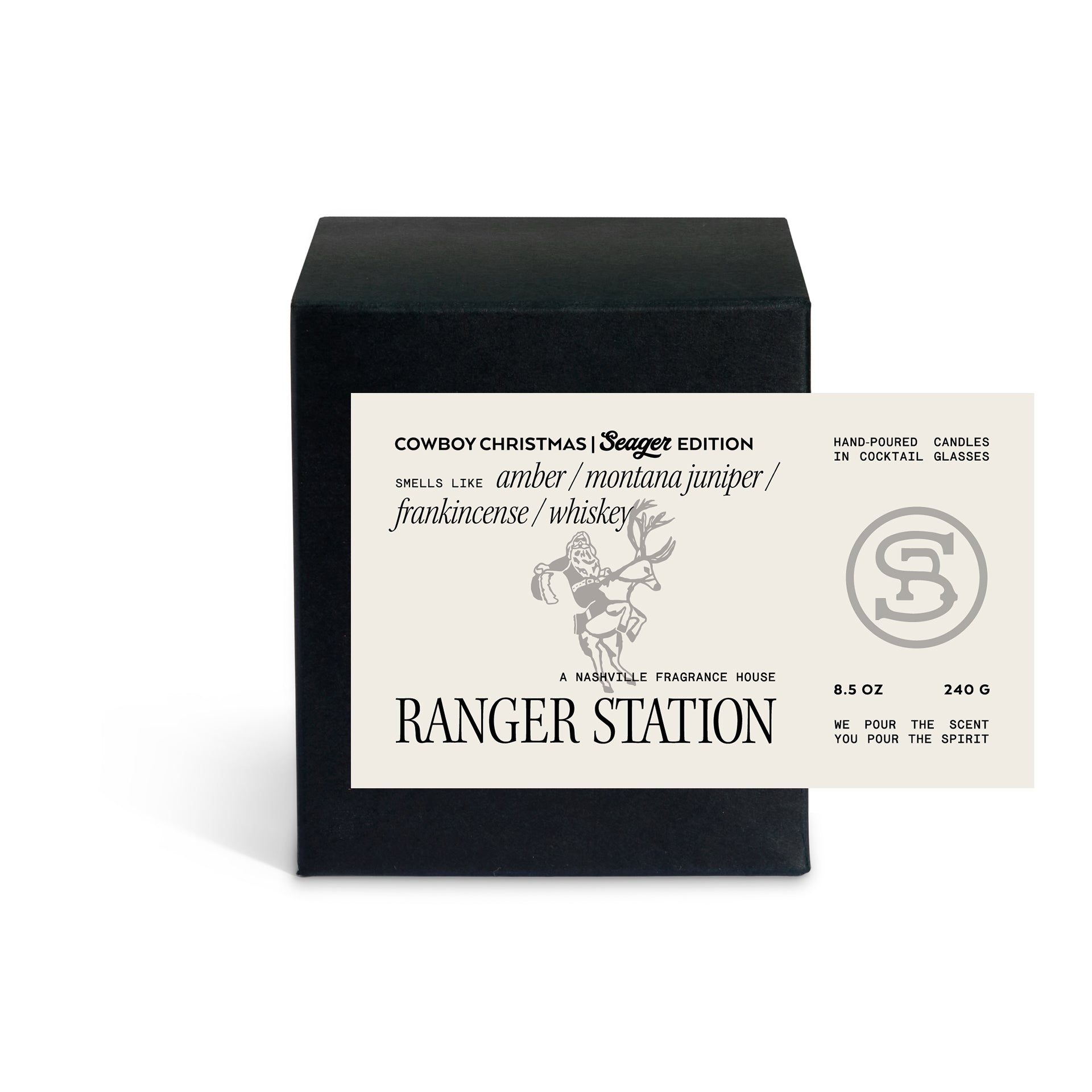 Seager x Ranger Station Cowboy Christmas Candle