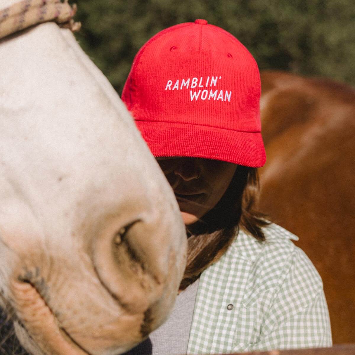 Ramblin' Woman Corduroy Snapback Red