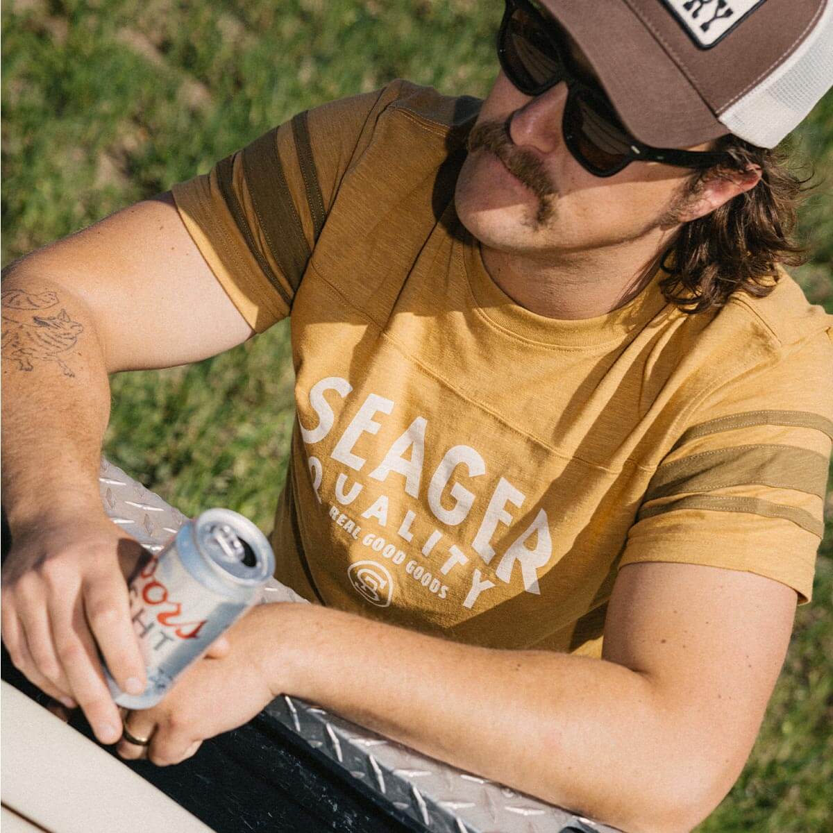 Riggins Crew Tee Bronze