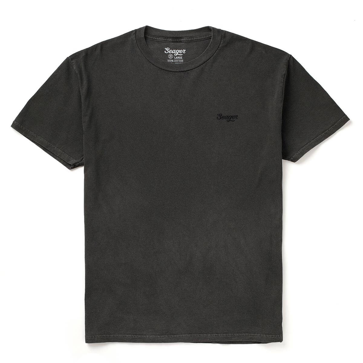 Russ Embroidered Premium Tee Pigment Black