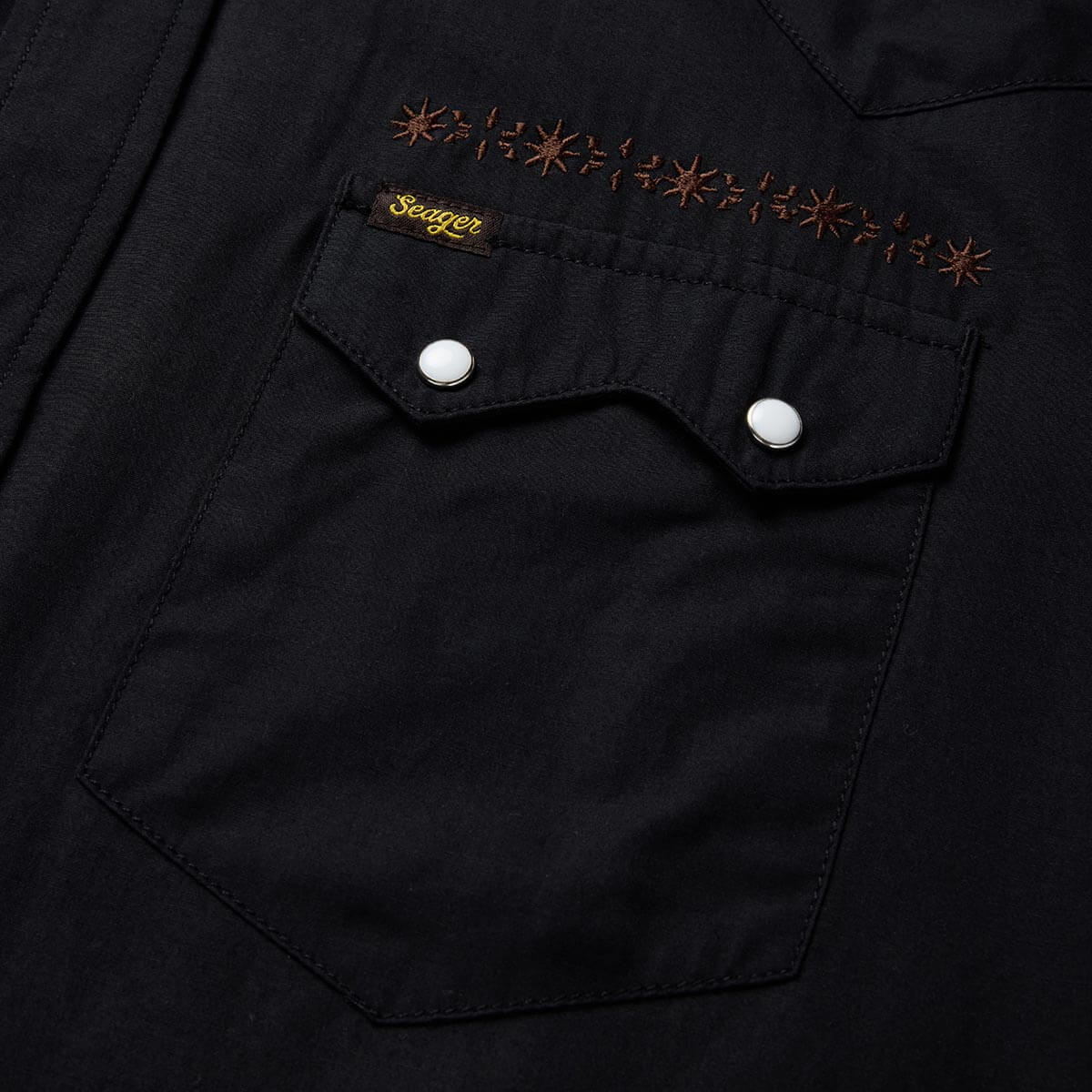 Sawtoof L/S Shirt Embroidered Black