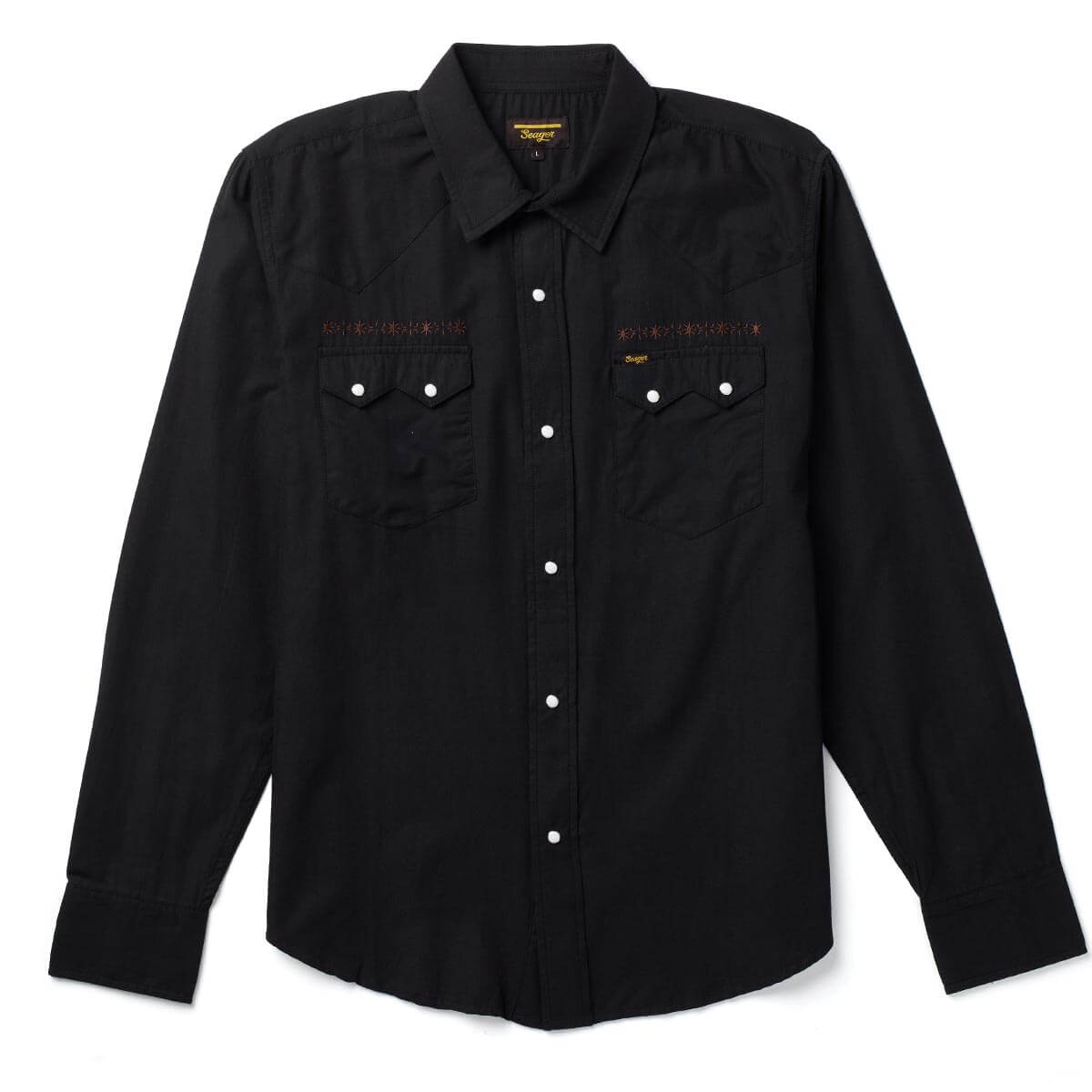 Sawtoof L/S Shirt Embroidered Black