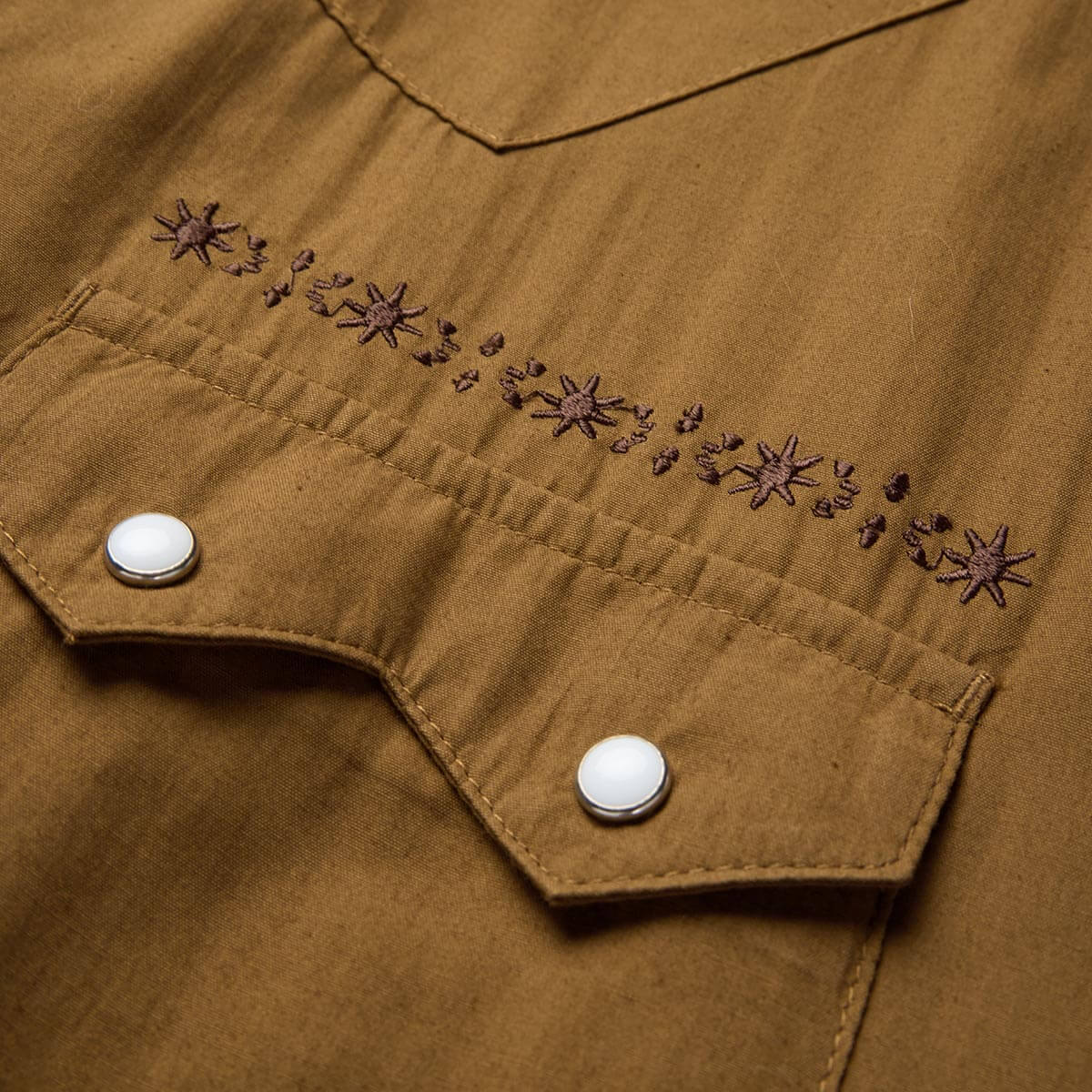 Sawtoof L/S Shirt Embroidered Carmel