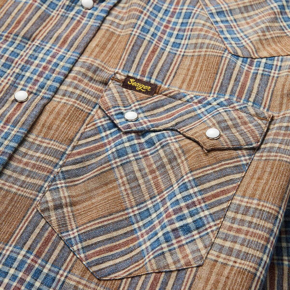Sawtoof L/S Shirt Faded Navy Plaid