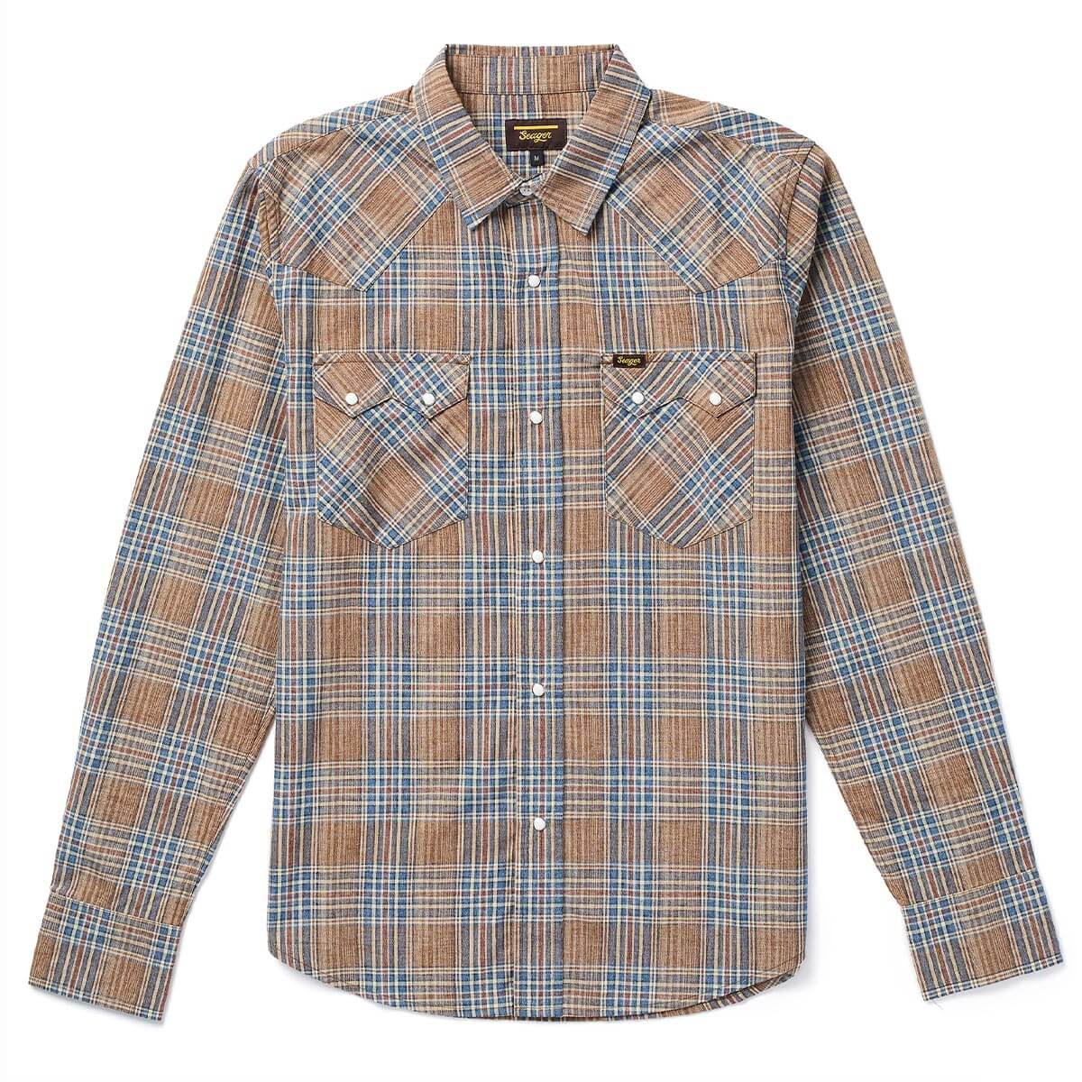 Faded Sparkling Plaid Shirt 46