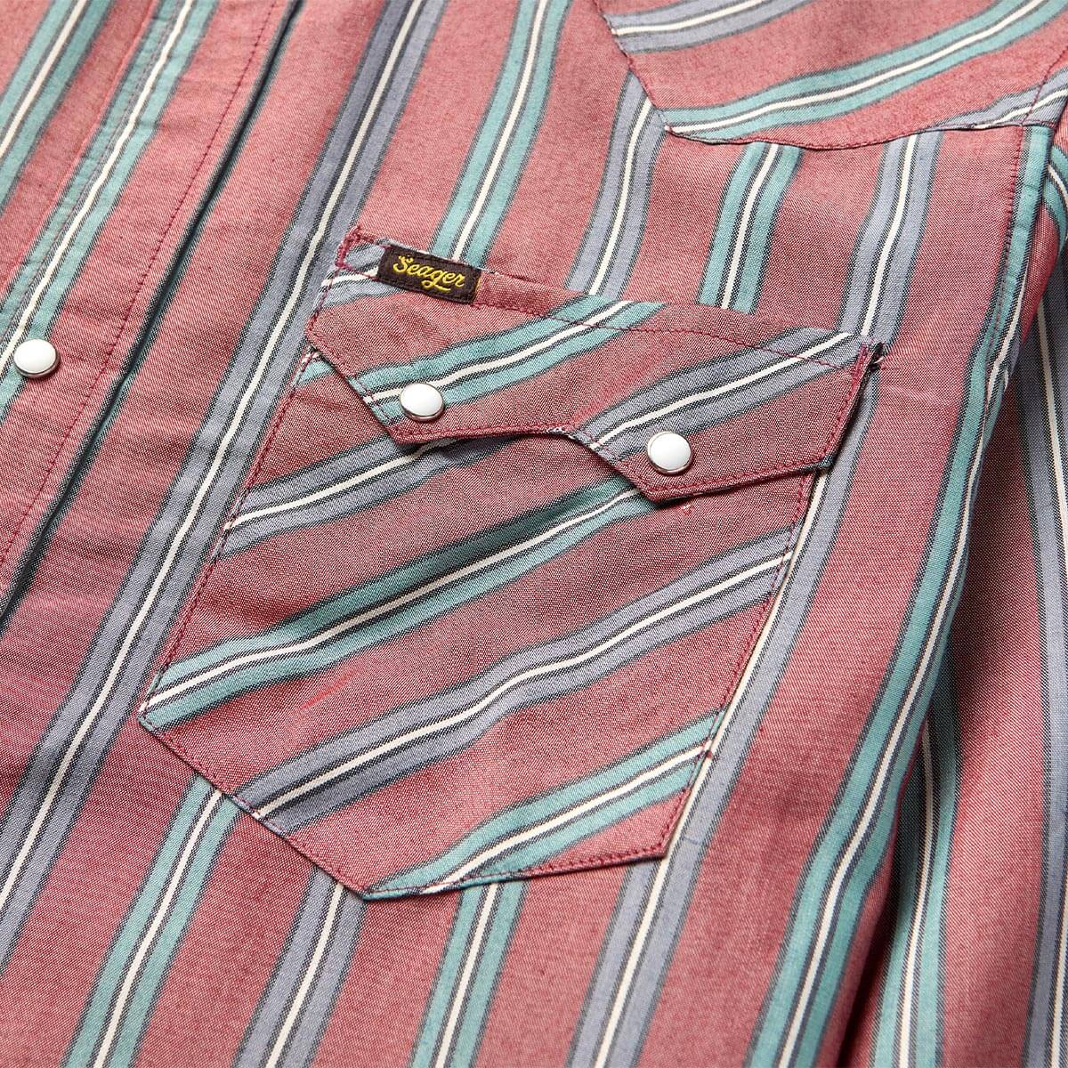 Sawtoof L/S Shirt Red Rock Stripe