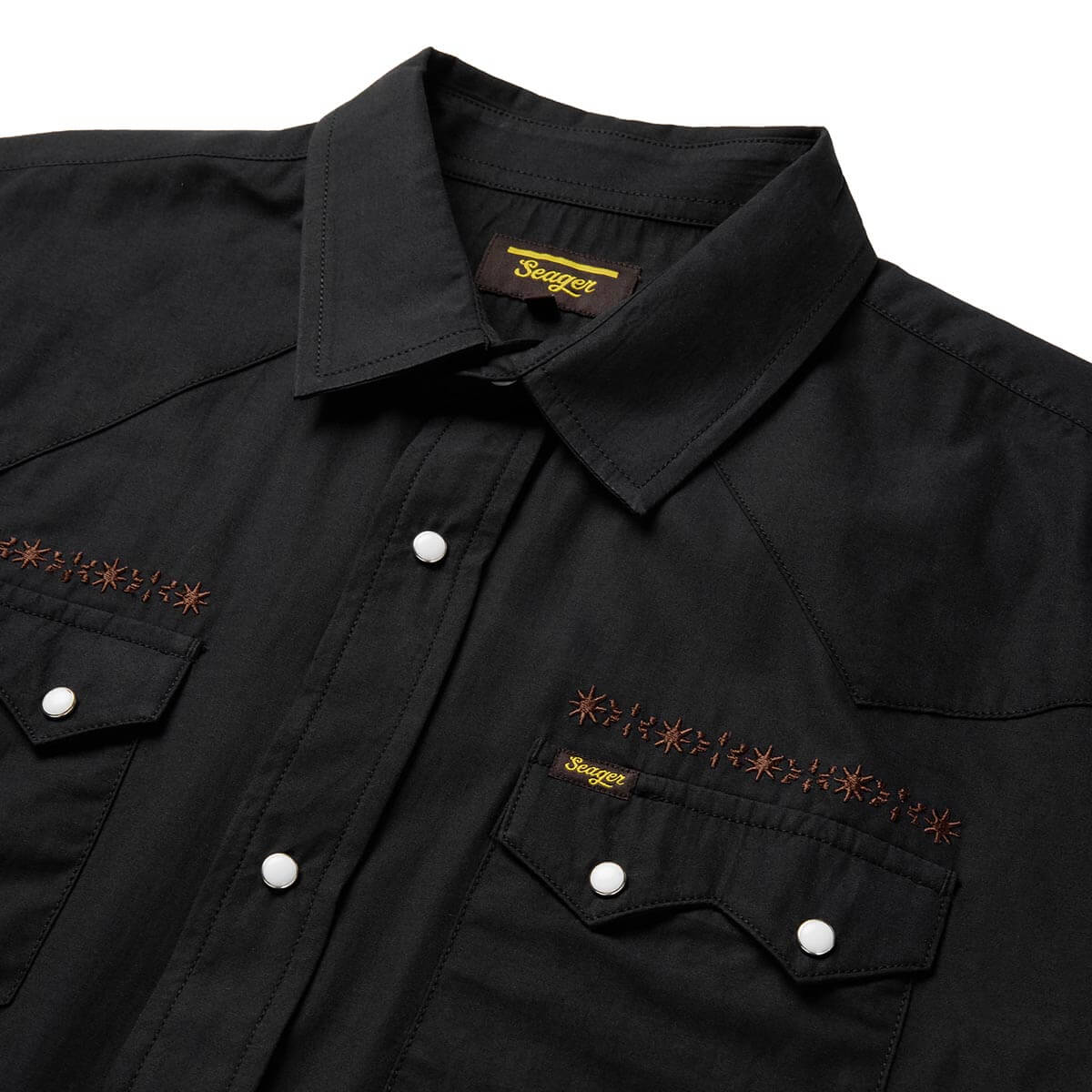 Sawtoof S/S Shirt Embroidered Black