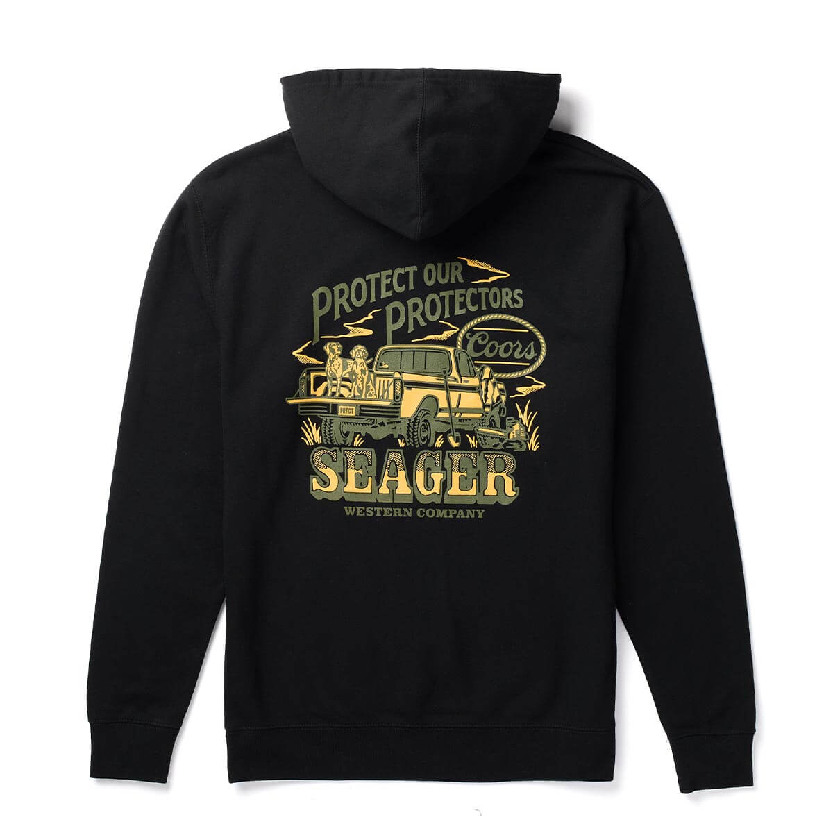 Seager x Coors Banquet Brush Truck Hoodie Black