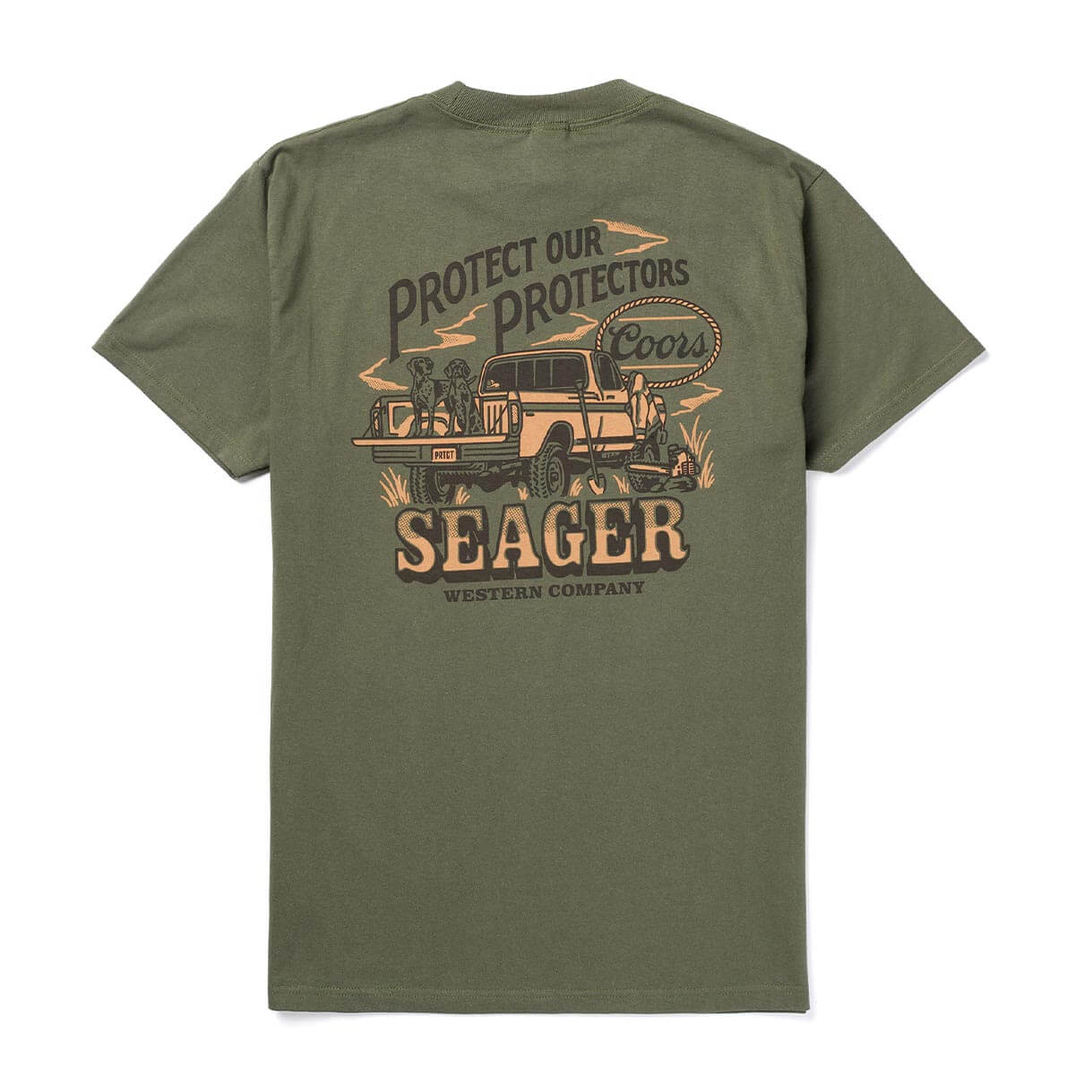 Seager x Coors Banquet Brush Truck Tee Surplus