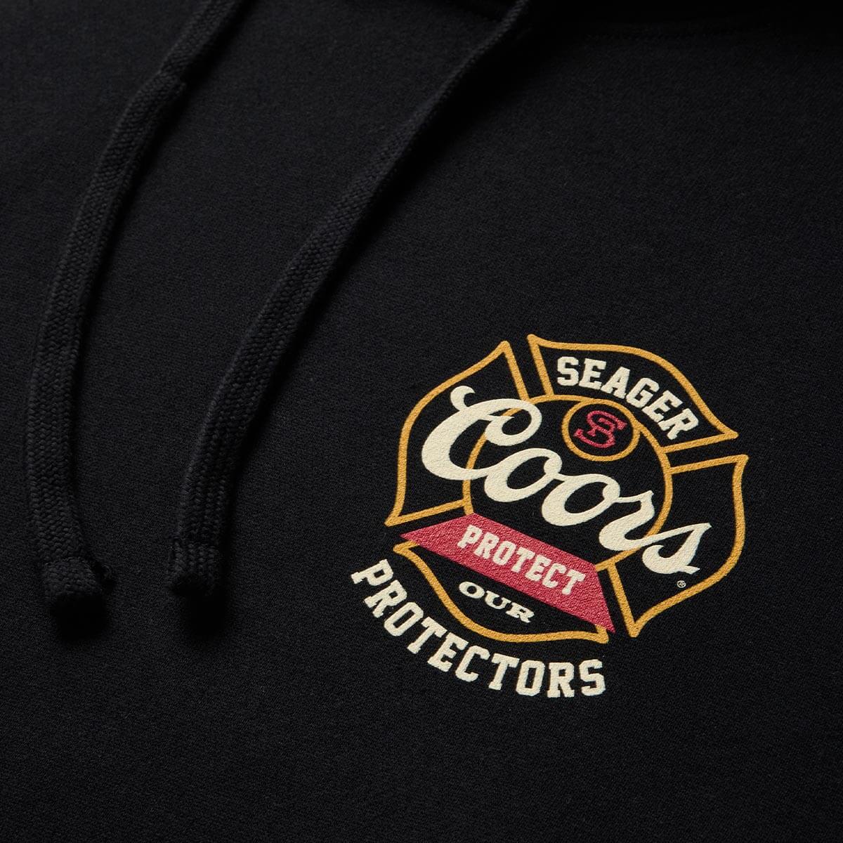 Seager x Coors Banquet Forest Line Hoodie Black