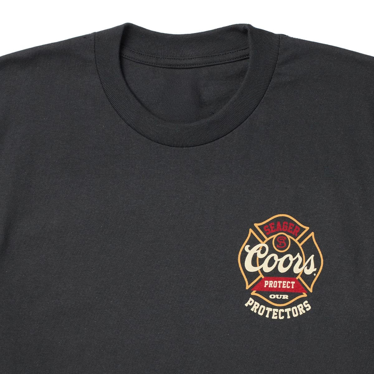 Seager x Coors Banquet Forest Line Tee Vintage Black