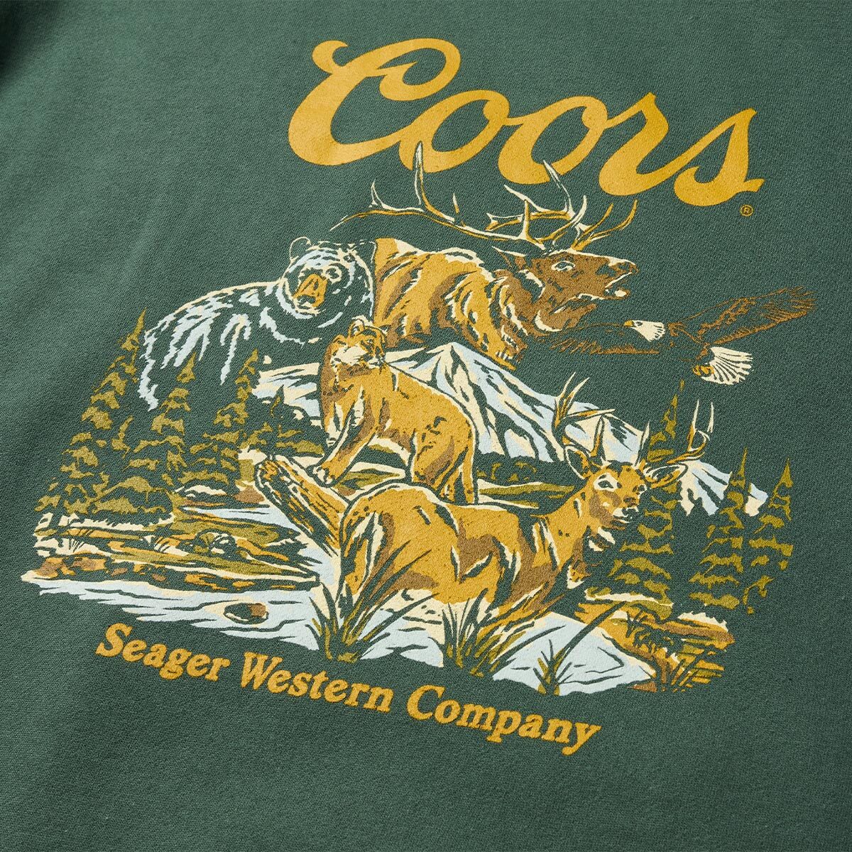 Seager x Coors Banquet Preserve Hoodie Green